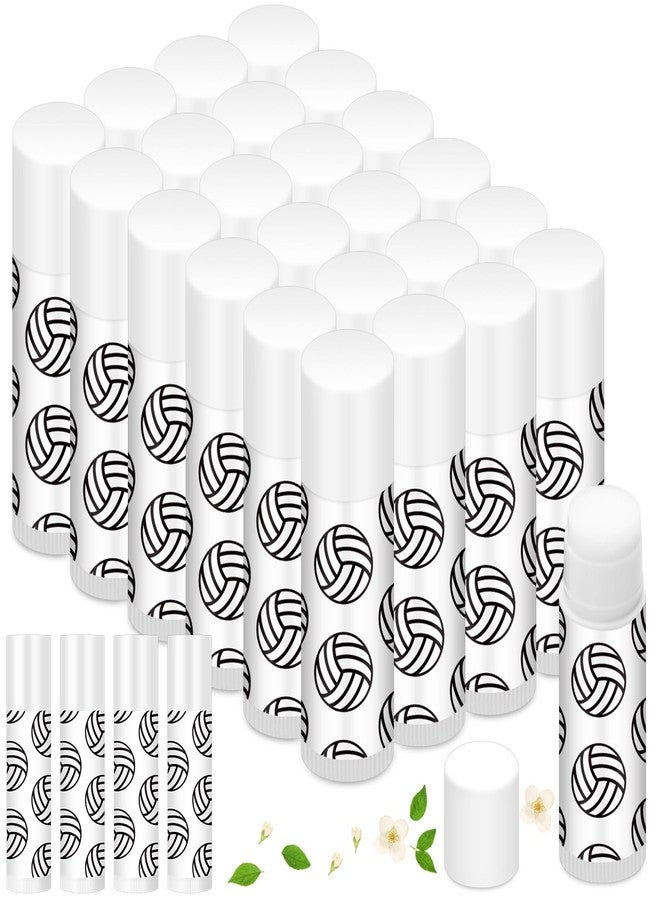 Heigble 24 Pcs Volleyball Lip Balm for Volleyball Team Gifts Sports Moisturizing Jasmine Taste Lipstick for Women Players Sports Fans Party Favors Supplies - Image 1